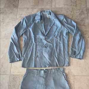 Light Blue Blazer and Shorts Set size Large brand new